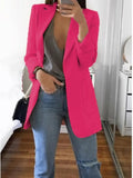 New Fashion Women's Casual Suit Set Multi-color Lapel Slim Cardigan Temperament Commuting Solid Color Suit Coat