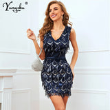 See through summer sequin dress women Casual elegant club office party ladies dresses bodycon vintage woman Dress