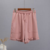 Soft Cotton Sets Women 2022 New Casual Two Pieces Long Sleeve Sweatshirt &amp; High Waist Shorts Solid Outfits