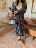 Floral Polka Midi Skirt- Outfit