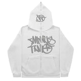 Zipper Hoodies Minus Two Pattern Printing Solid Color Oversized Clothing 2023 New Punk Harajuku Leisure Best Selling