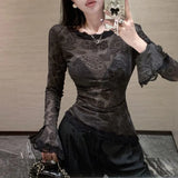 Round Neck Half Cardigan Bottomed