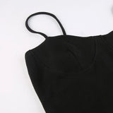 Black Bodycon Ribbed Maxi DressOutfit