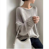 2025 New Retro Buckle Design High-Necked Ladies Knitted Cardigan Pure Color Ocean Sweater