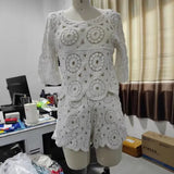 Women's Fashion Retro Long-Sleeved Collar Short