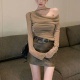 Round Neck Half Cardigan Bottomed