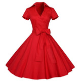 60s Formal Flare Swing Dress Hepburn Summer Women Polka Dot Vintage Cocktail Robe Rockabilly Retro Pinup Dresses With