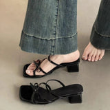 Bow Temperament Fairy Shoes Summer New High Value Daily Elegant Increase Thin