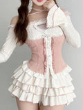 Top & Mini Skirt Two Piece