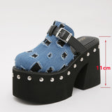 Goods 11Cm Thick Bottom Pine Cake Bun Head Large Size Lady Summer Wearing Slippers