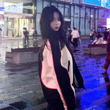 Contrast Motorcycle Jacket- Outfit