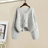 Winter 3 Piece Sets For Women Outfits Korean Casual Basic Top+hollow Out Knitted Sweater+drawstring Pant Sets Women