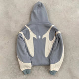 Hung Punk Hoodie Splicing Hoodie Casual Commuter