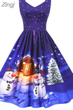 Dress Vestidos Women Sexy Halter Vintage Casual Floral Print Pin Up Retro Rockabilly Swing Party