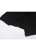 Women Black T Shirts 90s Girls Short Sleeve Sexy Hollow Out Crop Top Aesthetic Casual Vintage Tee Top Summer Streetwear