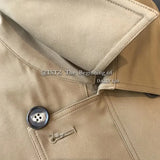 New Autumn Winter Khaki Minimalist Women's Trench Coat Sashes Windbreaker Loose Long Sleeve Double Breasted