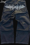 American High Street Retro Men Washed Pants Y2k Harajuku Hip Hop Loose Jeans Couples Casual Joker Straight Wide-leg