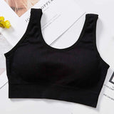 Bras For Women Solid Push Up Bra Cotton Bralette Brassiere Comfortable Wireless Underwear V Back Female Sexy