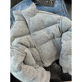 S-3Xl Short Parkas Women Plus Size Cropped Down Coats Streetwear Thick Puffer Jacket Winter Korean Cotton Padded