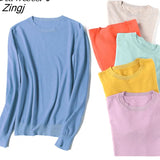 S-3XL Knitted Sweater Women 2022 Fashion Spring Autumn Winter Korean Ladies Blue Solid Jumper Pullover Female