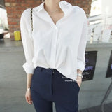 Lady Blouses Shirts Women Fashion Casual Tops Female Long Sleeve OL Style Shirt Simple