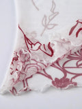 Mesh Perspective Camisole with Floral Print and