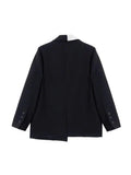 Women Blazers Office Ladies Coat Korean Chic Patchwork Long Sleeve Single Breasted Vintage Fashion Female Outerwear Casual