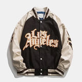 new letter stitching jacket coat men's hip-hop trend fried street fashion brand baseball uniform couple casual loose