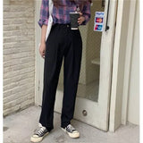 Suit Pants Spring Office Lady Long Trousers 2020 New Autumn Solid Slim High Waist Fashion Pant