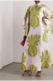 Summer Printed Seven-Sleeve Collared