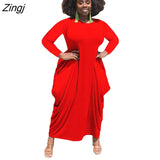 Women Letter Printed African Dress For Women 2023 Summer Short Sleeve O-Neck Dress Casual Loose Maxi Long Dresses