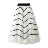 Solid Tulle Layered Maxi Skirt- Outfit