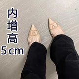 Design Sharp Head Soft Sole Single Shoe 2025 New Patent Skin Bare Light Commuting V Buckle Temperament Flat