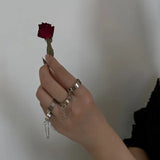 Four Fingers Alloy RingsOutfit