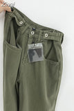 Autumn New Women Green Jeans High Waist Loose Straight Wide Leg Denim Female Y2k Casual Streetwear Vintage Mopping