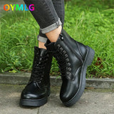 women 2021 autumn thin single British style ladies white fried street net red thin boots winter shoes