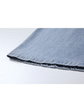 Women Washed Long Denim Skirt Vintage Fashion High Waist Skirt Streetwear Korean All-match Female Irregular A-line Jeans