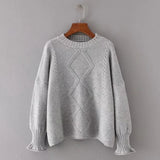 New Arrival Female Solid Pullovers Spring Autumn Winter Pullover Women Basic Knitted O Neck Sweater Warm Long