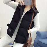 Autumn Korean Fashion Thicken Waistcoat Women Sleeveless Patchwork Female Jacket Mujer Tanks Street Wear Coats New
