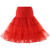Short Tutu Skirts Petticoat White Black Red Crinoline Vintage Bridal Underskirt For Wedding Underskirt Rockabilly