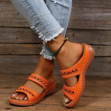 2025 Retro Car Anti-Slip Slope With Round Head Cool Slippers Women's Slippers Line