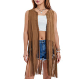 Shawl Velvet Tuff Tumae Coat Lady Sleeveless Long Horse Clip Open