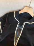 Short Baseball Jacket Coat 2023 New Korean Autumn and Winter Casual Black Jacket Top Female Cardigan Zipper