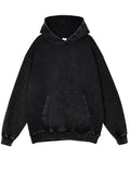 Autumn Distressed Hoodie Sweatshirts 2022 Thick Long Sleeves Solid Color Pullovers Fashion Casual Streetwear Loose