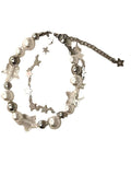 Star Faux Pearl Charm Double Row