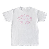 Coquette Bow Print Oversized Short Sleeve TeeOutfit
