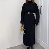 2025 New Women's Knitted Turtleneck Sweater Temperament Fashion Dress