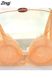Women's Lace Unlined Underwire Push Up Bra Full Lace Brassiere Underwear Bras Lingerie Intimates Bralette