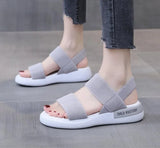 Women's Sandals 2022 Summer Fashion Platform Romen Sandals Women Closed Toe Flat Sandals Women Outdoor Casual Sport