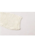 Women Knit O-Neck Pullovers Vintage Loose Long Sleeve Hollow Out Tops Summer Ladies Casual Y2K Clothes Shirts Sweater